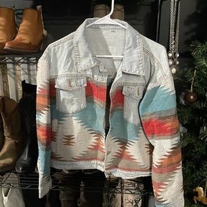 Aztec Jean Light Wash Jacket